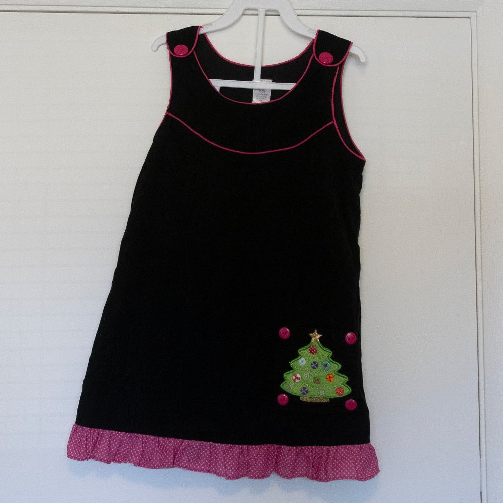 Girls 3 Holiday Corduroy Dress  sz 6X